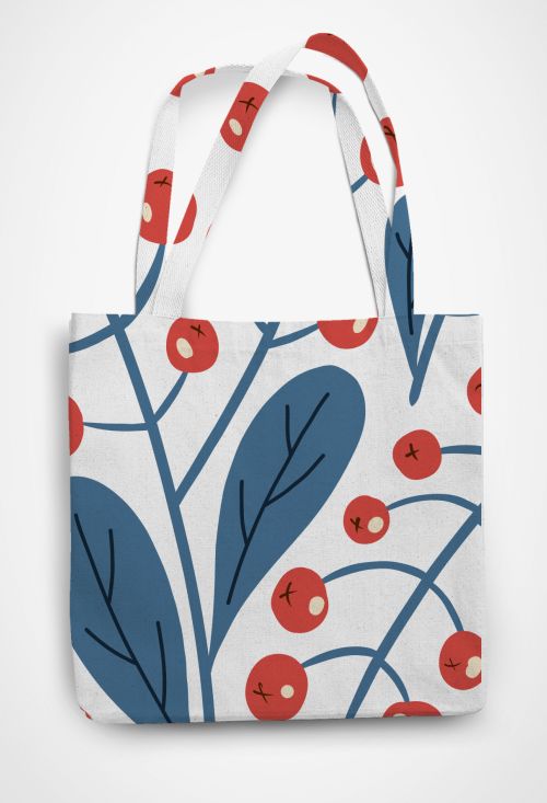 Cherry design Patterned Tote Bag