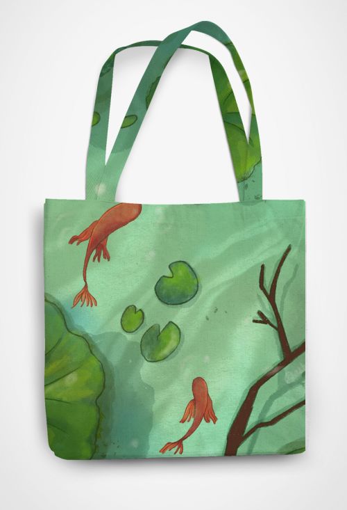 Koi fishes ACU Patterned Tote Bag