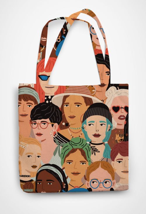 Love all shapes and shades Patterned Tote Bag