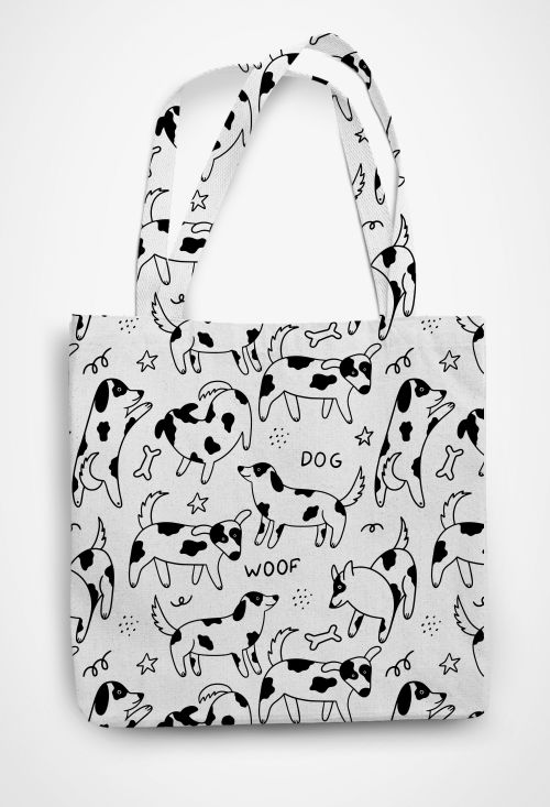 Dogs dogs dogs Patterned Tote Bag