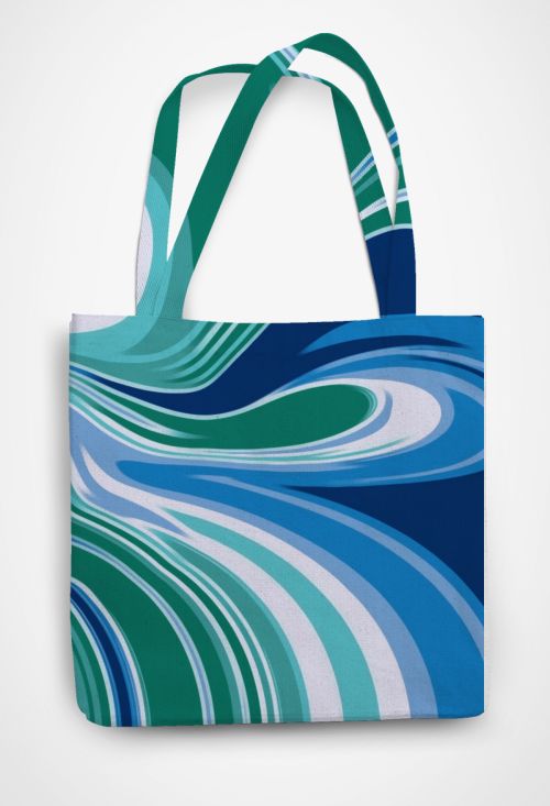 makin waves (GP) Patterned Tote Bag