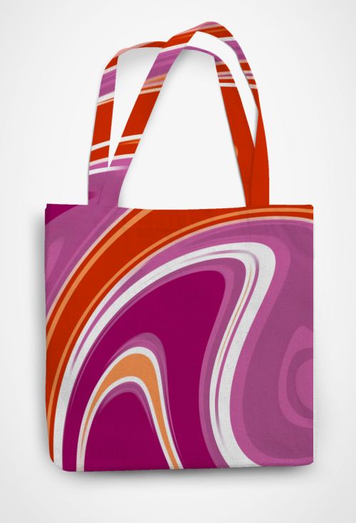 makin waves (LP) Patterned Tote Bag