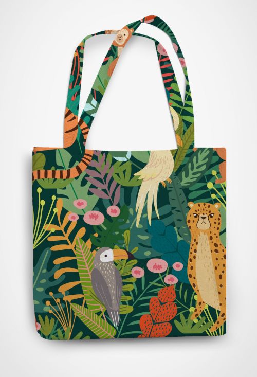Jungle diaries  Patterned Tote Bag