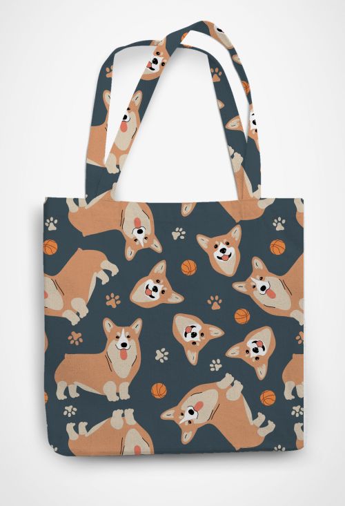 Corgis  Patterned Tote Bag