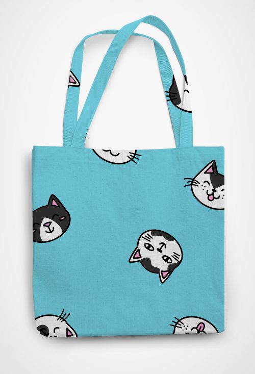TUXEDO CATS-PLOSION Patterned Tote Bag