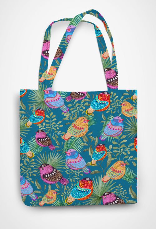 Birds of paradise  Patterned Tote Bag