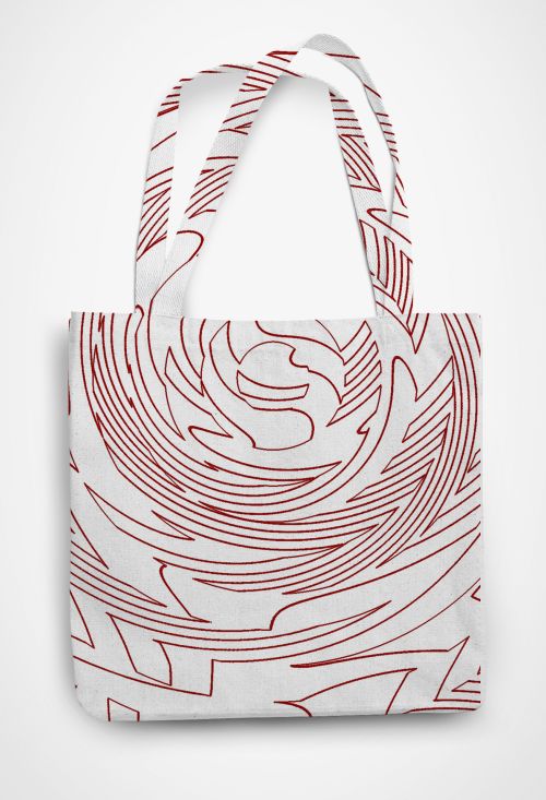 Spiral - 2 Patterned Tote Bag