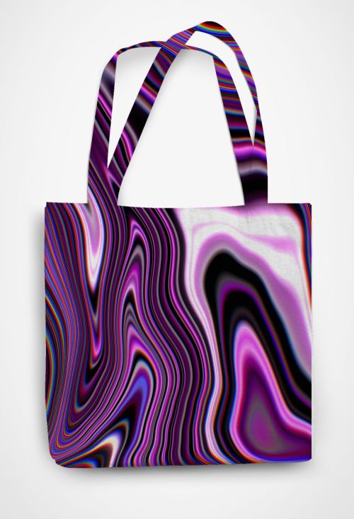 Trippy Patterned Tote Bag