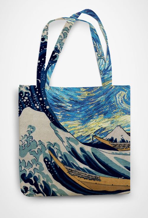 VINCENT VAN GOGH  Patterned Tote Bag