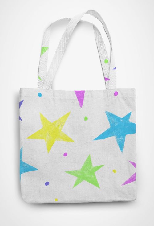 Stars Patterned Tote Bag