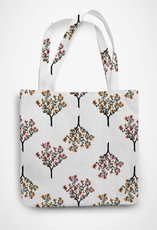 The Flower Business  Patterned Tote Bag