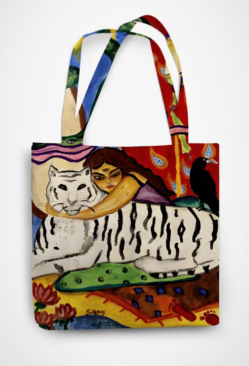 Strength Card (Personalised) Patterned Tote Bag