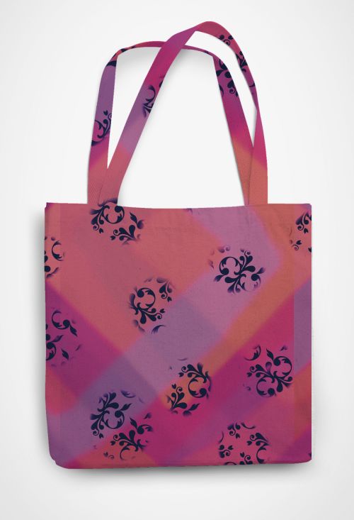 Pink hues Patterned Tote Bag