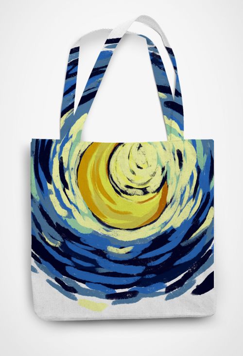 Starry night Patterned Tote Bag