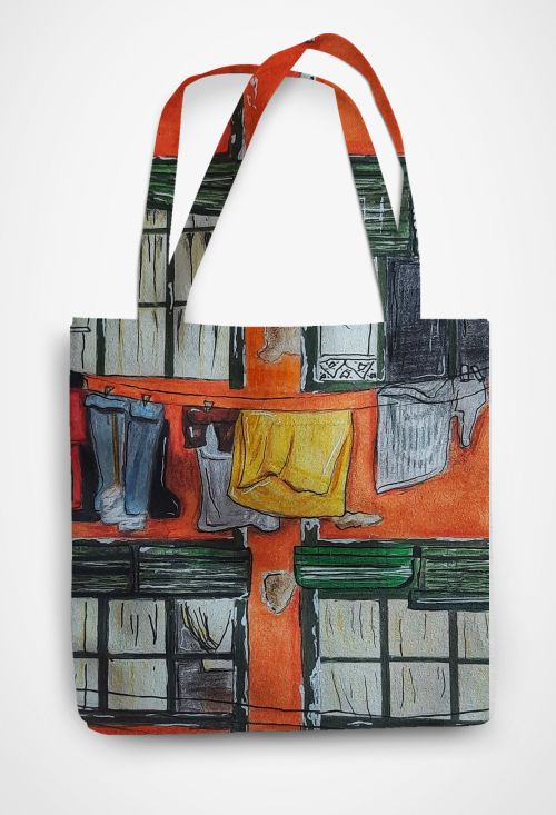 Windows  Patterned Tote Bag