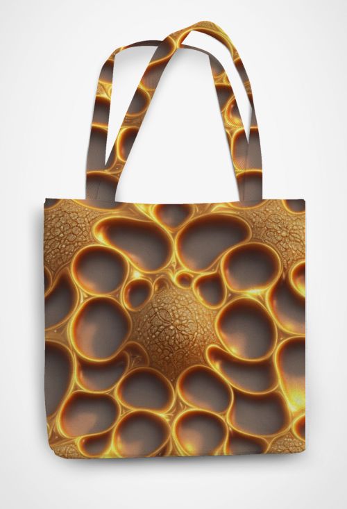 24K Gold Gilded 3D Guard Patterned Tote Bag