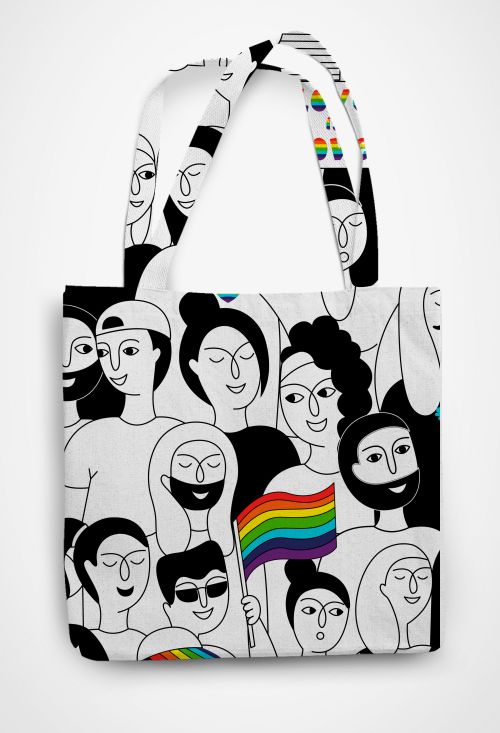 PRIDE MONTH PRINT Patterned Tote Bag