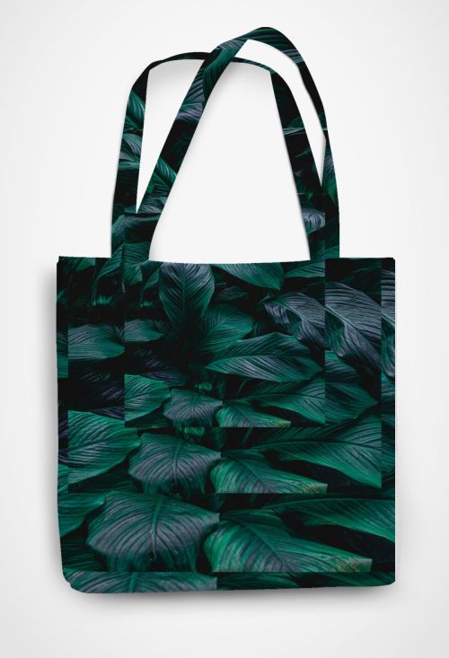 leaf Patterned Tote Bag