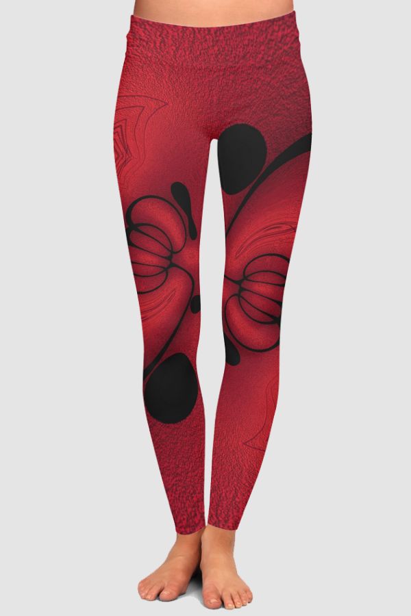 Abstract 4 High-Waisted Leggings