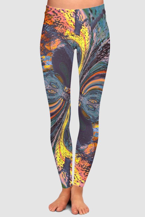 Abstract 13 High-Waisted Leggings