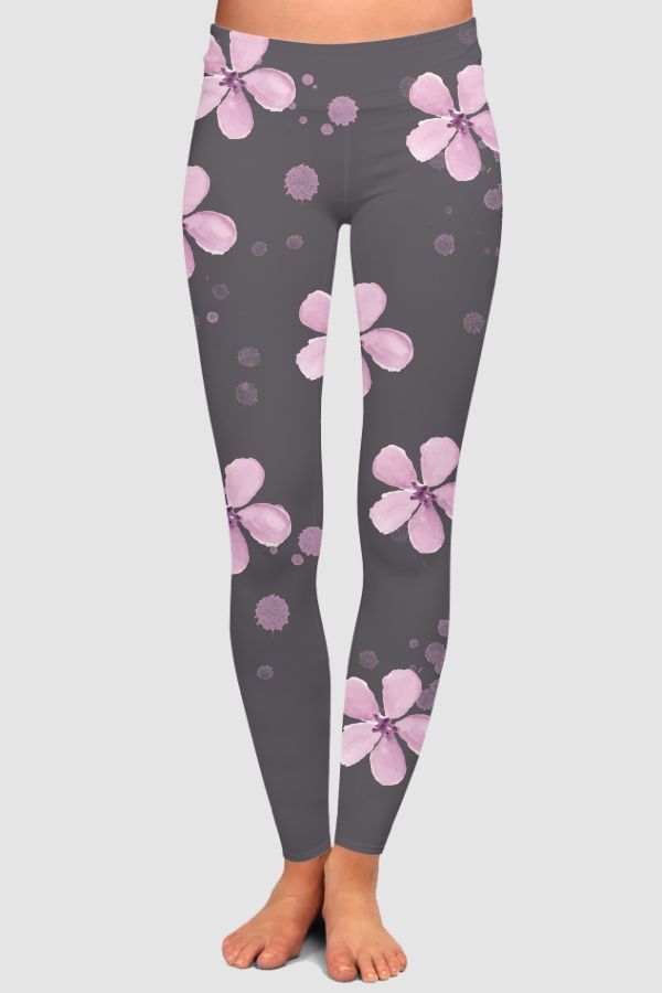 Dark Bloom High-Waisted Leggings