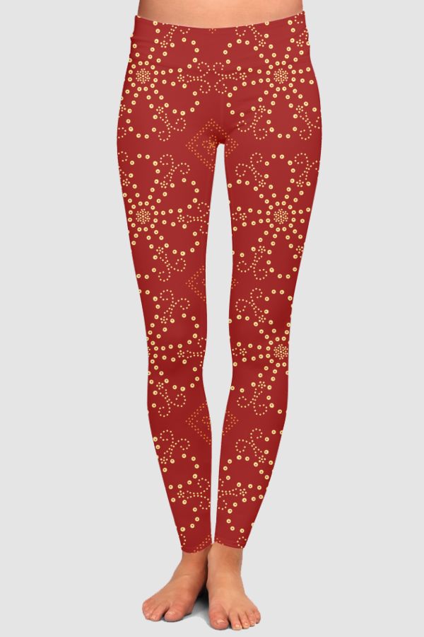 Rangilo Bandhani High-Waisted Leggings