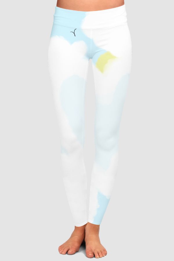 The sky heart High-Waisted Leggings