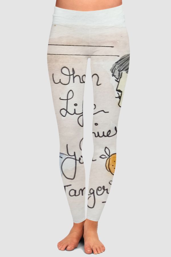 Vintage cushion cover  High-Waisted Leggings