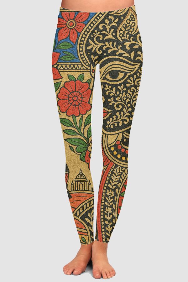 Madhubani ❤️ High-Waisted Leggings