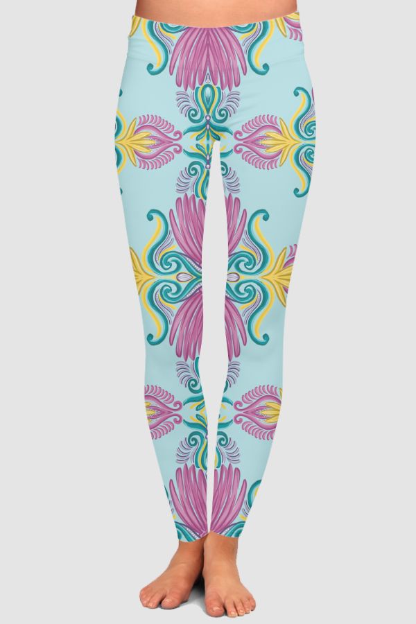 Mikado mint High-Waisted Leggings