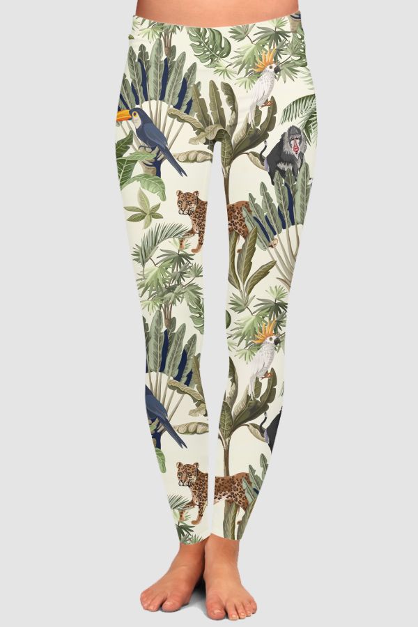 Tropical Forest High-Waisted Leggings