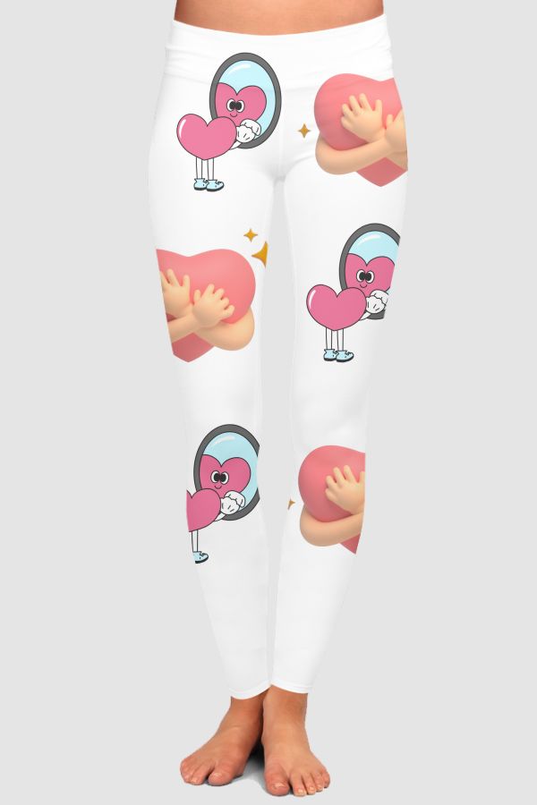 HEART-UNIQUE design High-Waisted Leggings