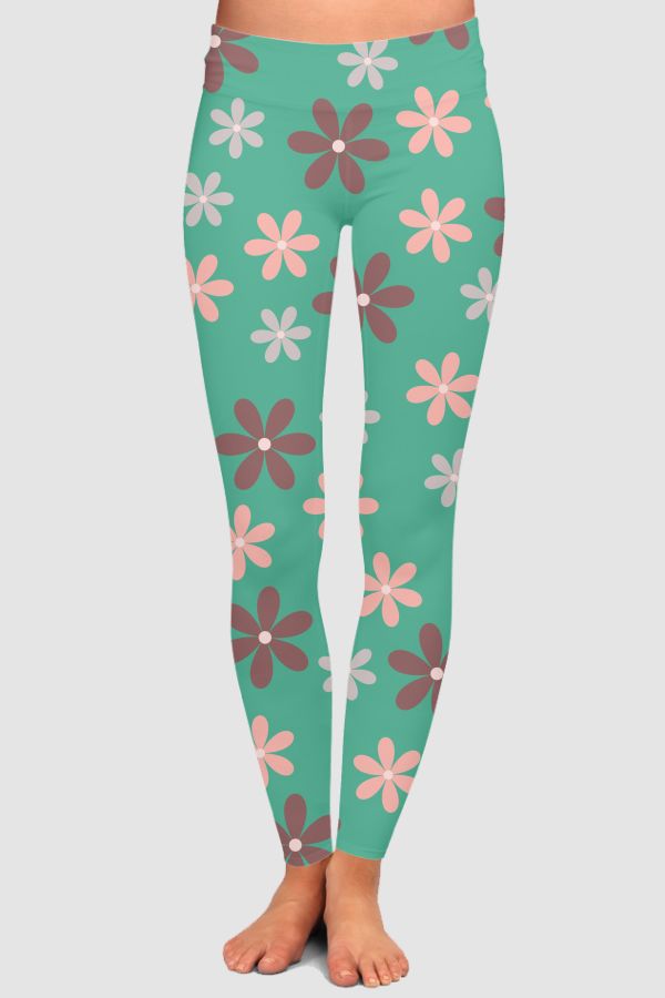 Floral cushion cover  High-Waisted Leggings