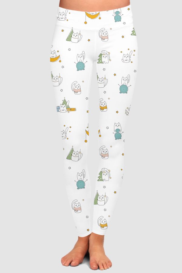 All about my cat High-Waisted Leggings