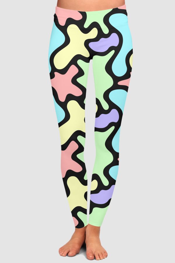 Funky Neons! High-Waisted Leggings