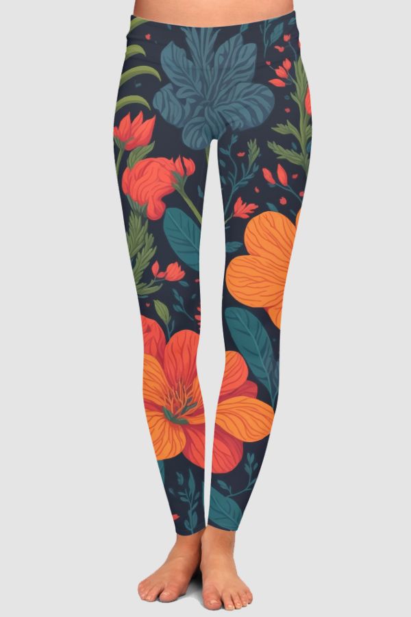 Fresh Flowers High-Waisted Leggings