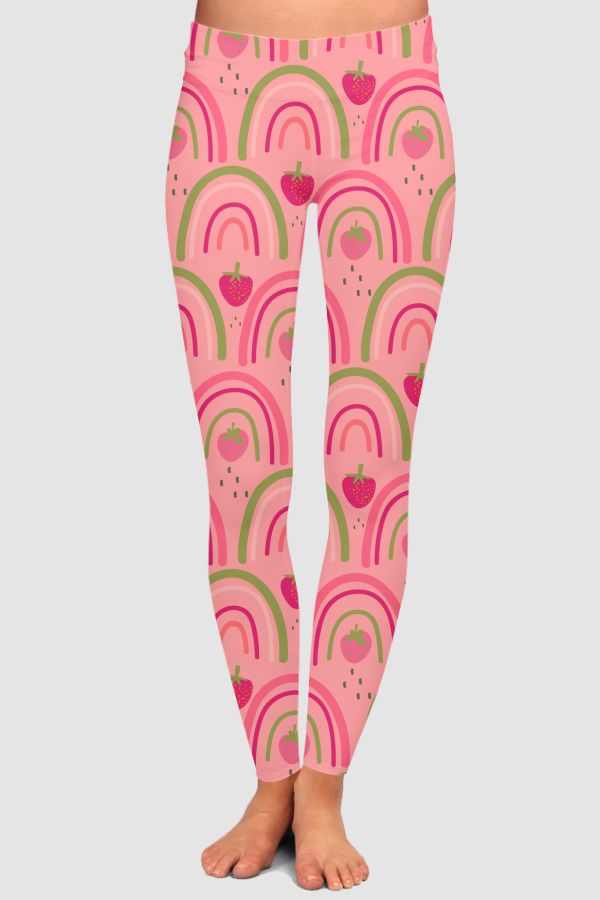 Rainbow Berry Skies High-Waisted Leggings