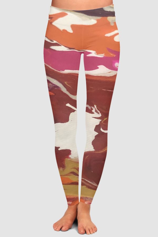 Abstract Art High-Waisted Leggings