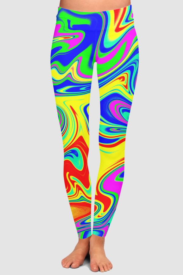 Y2k - psychedelic world High-Waisted Leggings