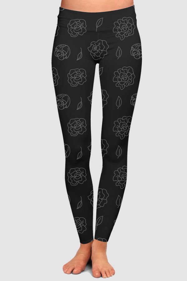 All Over Print Floral - 03 High-Waisted Leggings