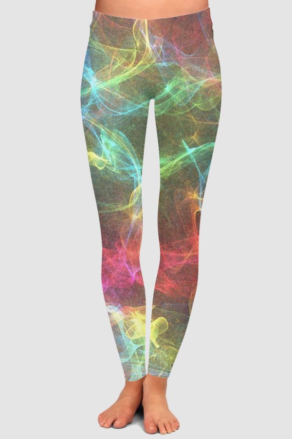 Abstract High-Waisted Leggings