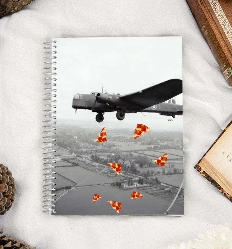Pizza Drop A5 Notebook