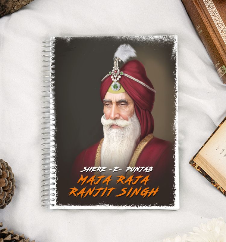 MahaRaja Ranjit Singh Ji A5 Notebook