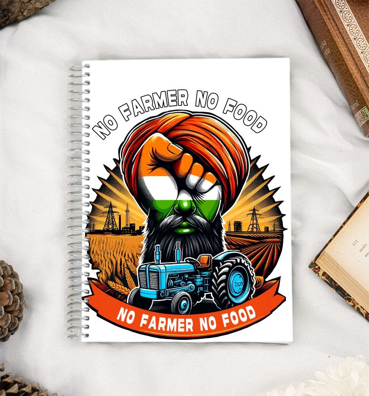 No Farmer, No Food A5 Notebook