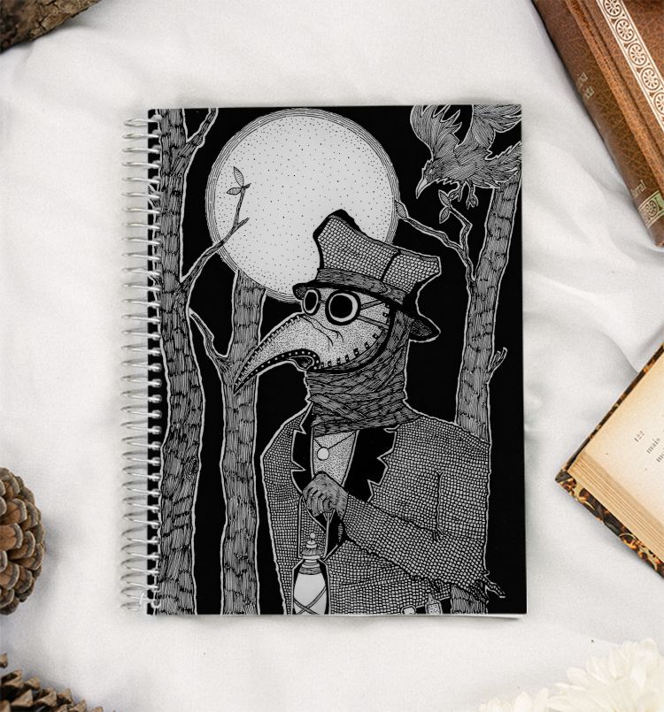 The Plague Doctor. A5 Notebook