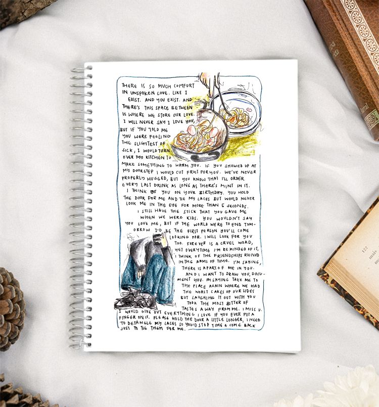 childhood friendship A5 Notebook