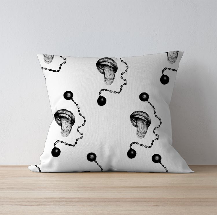 Zubaan pe Lagaam Cushion Cover