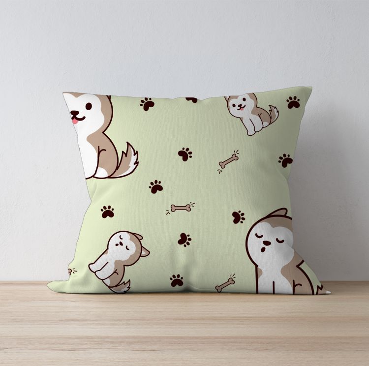 Cute Puppy Cushion Cover