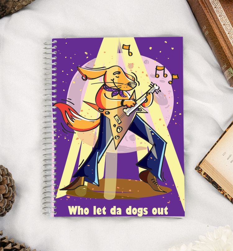 The rock pup notebook A5 Notebook