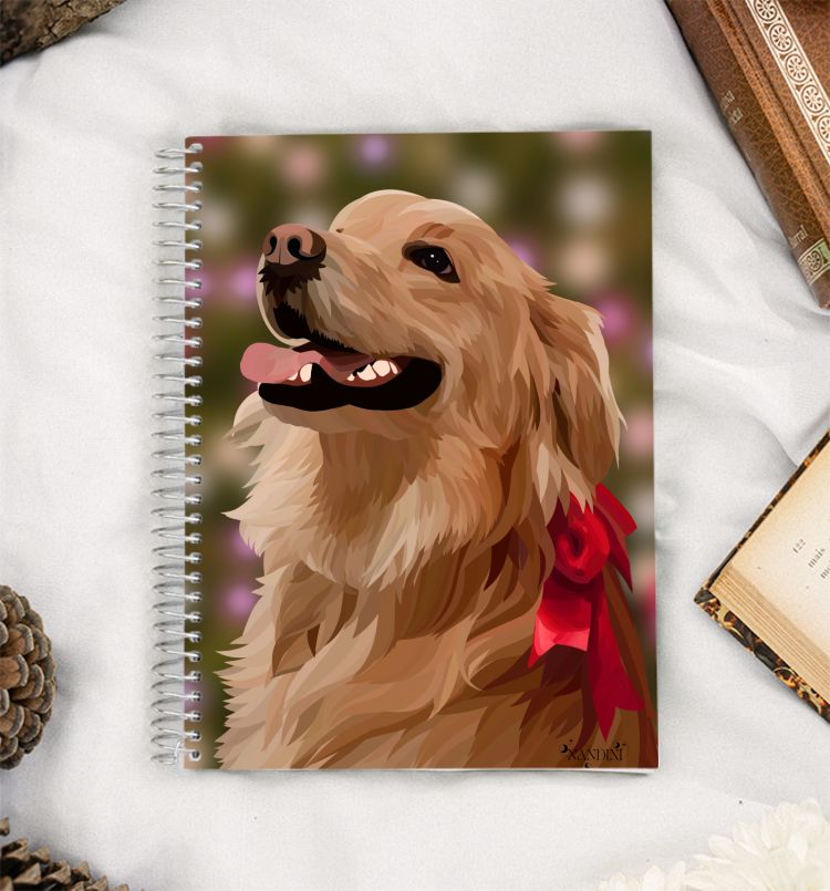 Golden Retriever Dog A5 Notebook